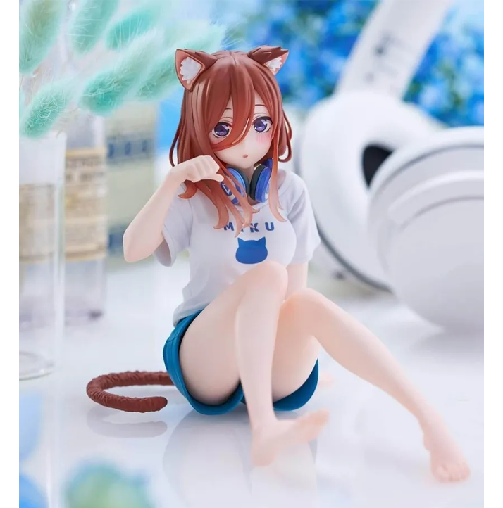 The Quintessential Quintuplets Miku Nakano Desktop Cute Cat room wear ver figure TAITO