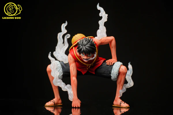 One Piece • Monkey D. Luffy Gear 2nd • Licking Dog Studio Resin Figure 19cm