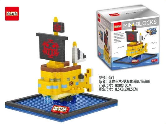 One Piece • Polar Tang Trafalgars D. Law's Boat • Mini Building Block