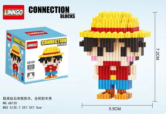 One Piece • Monkey D. Luffy • Mini Building Block