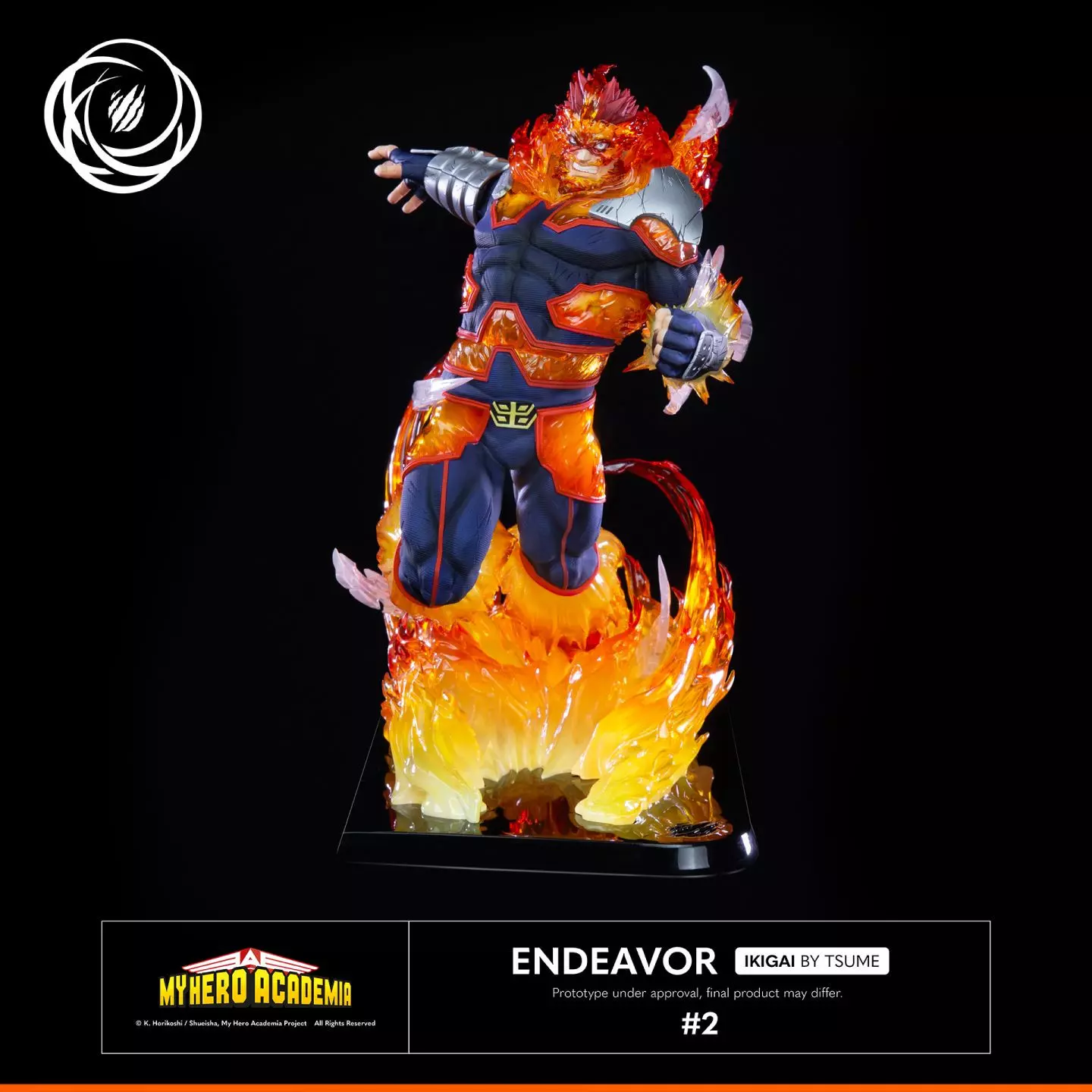 LIMITED My Hero Academia Statue 1/6 Endeavor Ikigai by Tsume 34cm