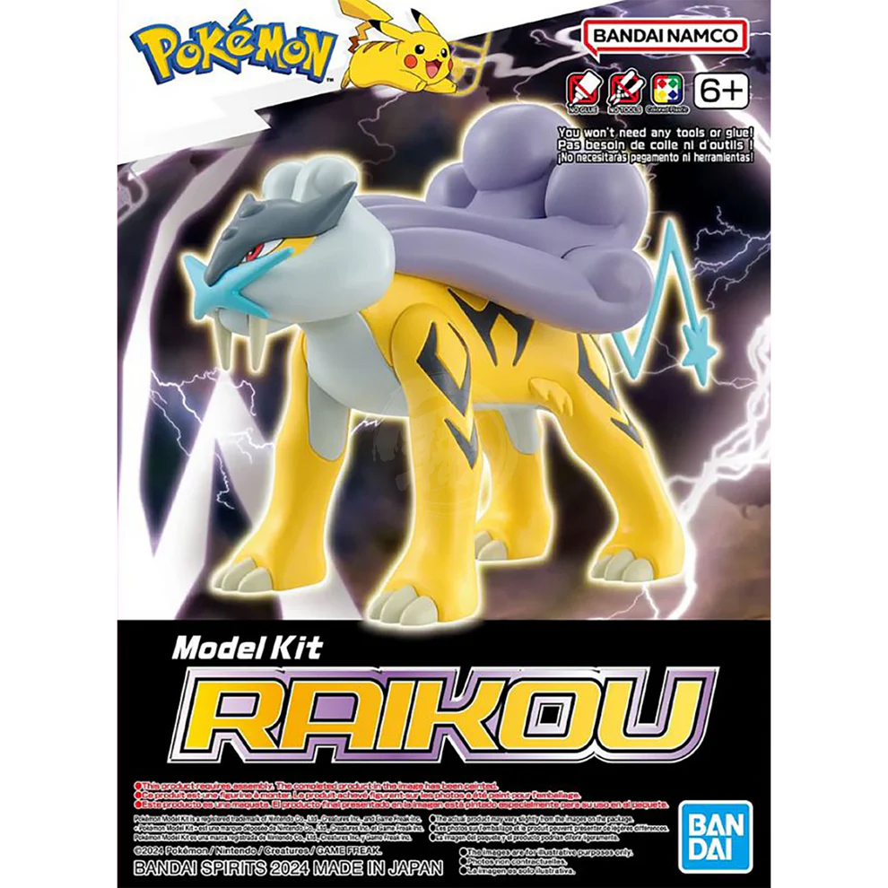 Pokemon: Pokepla Quick!! - Bandai Pokemon Plamo 10 Raikou Set Model Kit